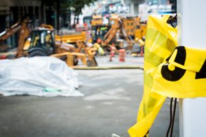 caution tape construction site