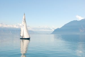 sail boat on lake