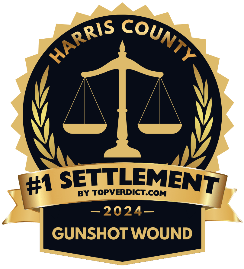 Harris County #1 Indemnización otorgada por topverdict.com 2024 Herida de Bala