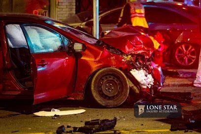 Police investigating a Texas car accident to determine how to prove fault after a collision